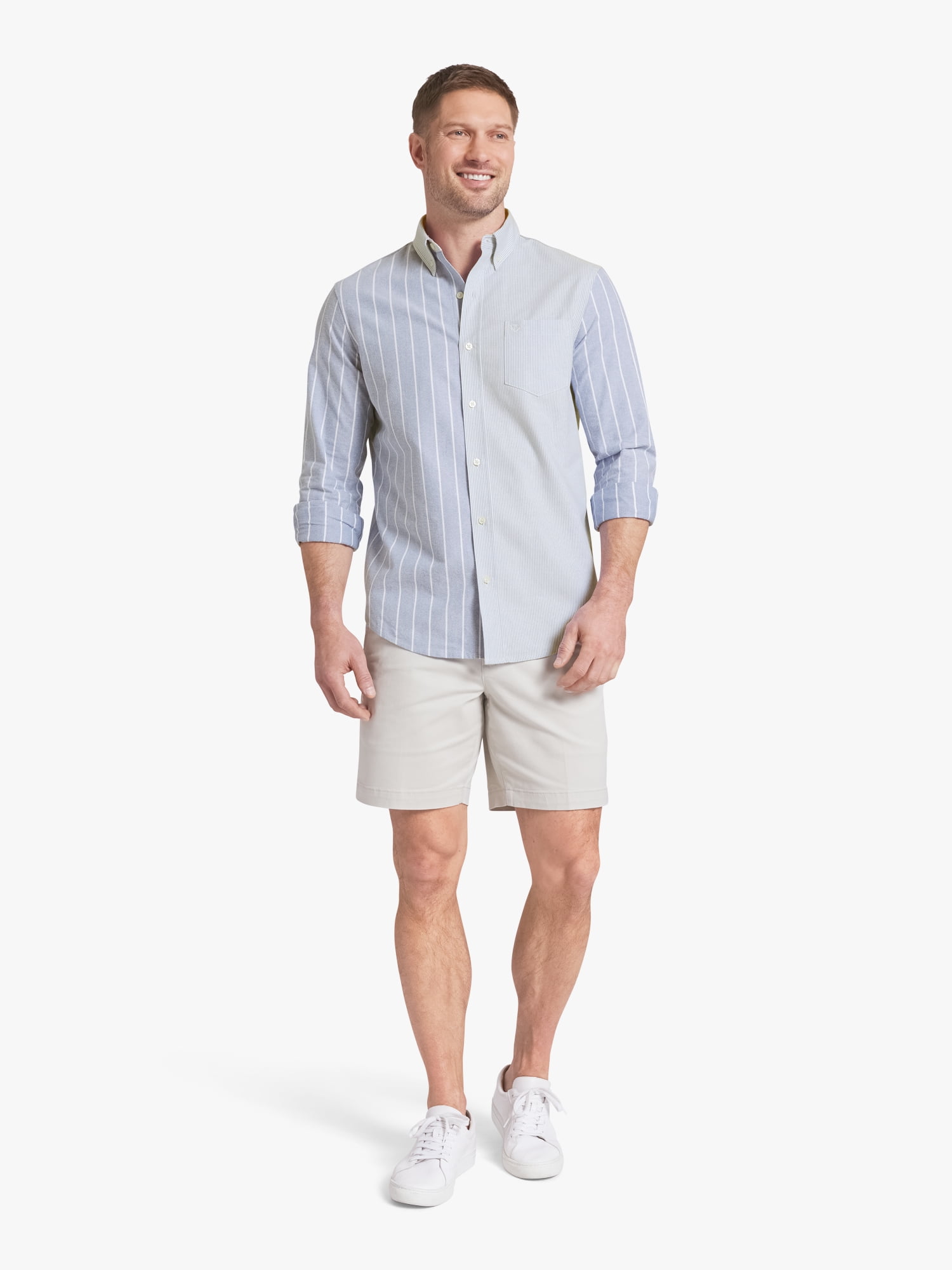 Chaps Men's & Big Men's Long Sleeve Oxford Woven Shirt, Sizes S-3XL