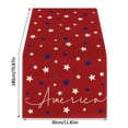 thumbnail image 3 of Holiday Craft Decoration Independence Day Table Flag Patriotic Stripes Wired Edge Ribbon Printing Customized Satin Flag, 3 of 4