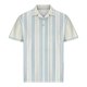 thumbnail image 3 of Blusa y camisa de manga corta con cuello vuelto para hombre, informal, de color liso, a rayas, con botones y estampado, blusa para hombre, 3 of 4