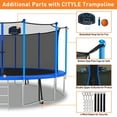 CITYLE Trampoline 12FT 14FT 15FT 16FT 1500LBS Trampoline for Adults