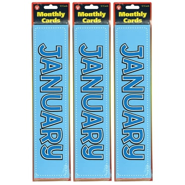 Hygloss Monthly Calendar Cards, 36 Count