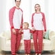 thumbnail image 3 of New 2023 Xmas Family Look Pajamas Set Casual Loose DIY Print Top+Trousers 2 Pcs Home Suit Christmas Outfit Soft Loose Sleepwear, 3 of 4