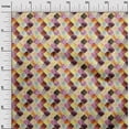 thumbnail image 2 of oneOone Viscose Jersey Fabric Textured Moroccan Geometric Decor Fabric Printed BTY 60 Inch Wide, 2 of 5