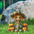 thumbnail image 3 of BZPIZ Under 5 2D Halloween Pumpkin Witch Decorations Outdoor Acrylic Halloween Yard Signs with Stakes Waterproof Lawn Decorations for Garden Yard Patio Party Decor, 3 of 6