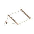 thumbnail image 2 of Large Bird Cage Swing Natural Wooden Safe Hanging Birds Standing Chewing Toy for Parrots, 2 of 9
