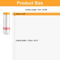 thumbnail image 2 of Uxcell Pre-Taped Masking Film 43.3"x32.8ft Double Adhesive Tape and Drape Painters Plastic Drop Cloth Film with Tape Plastic Sheeting for Automotive Painting Covering, 2 of 7
