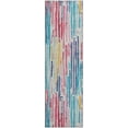 thumbnail image 2 of Addison Rugs Mayfield Premium Machine Washable Transitional Stripes White Runner Rug, 2'3" X 7'6" Machine Washable Transitional Stripes White Oversized Sherpa Throw Blanket, 2 of 6