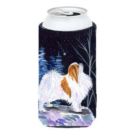 

Starry Night Japanese Chin Tall Boy bottle sleeve Hugger - 22 To 24 oz.