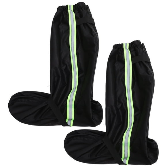 SHOWERORO Rain Boots Cover 1 Pair Waterproof and Reflective for Men and Women
