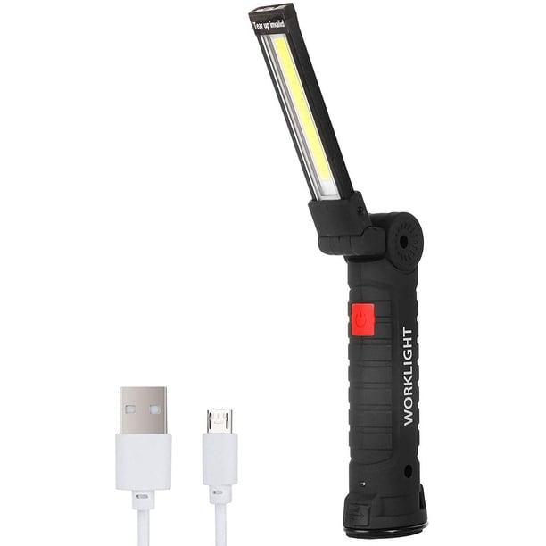 Luces de trabajo LED, regalos del día del padre para papá, esposo, hombres - Linternas de luz de trabajo recargables, regalos perfectos para el día del padre de hijo, hija, esposa Ormromra WMZL-1593-1