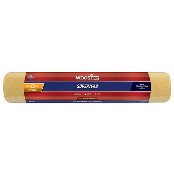 6-Pack of 18" x 1‐1/4" Nap Wooster R243 Super/Fab Professional Knit Roller Cover