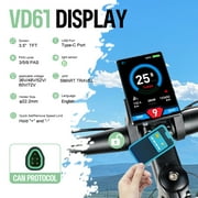 BAFANG Mid Drive Kit 500W BBS02B Electric Bike Conversion Kit 48V Ebike Conversion Kit for 68-73MM Mountain Bike Road Bike VD618 Display (No Battery)
