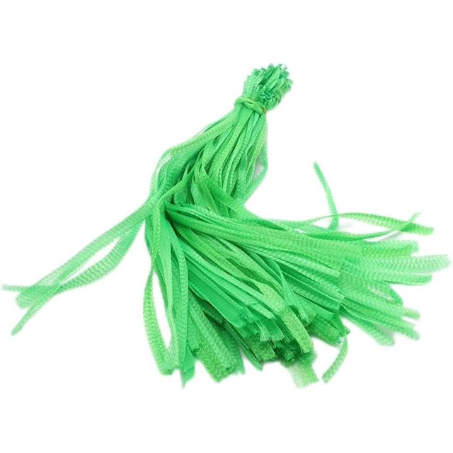 100 Pcs Netting Bags, Plastic Packaging Nets Reusable Food Storage Net Bags, Nuts Organizers Seafood Mesh Bags Fruit Netting Bags(Green)