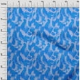 thumbnail image 2 of oneOone Polyester Spandex Medium Blue Fabric Florals Quilting Supplies Print Sewing Fabric By The Yard 56 Inch Wide-90C, 2 of 4