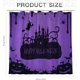 thumbnail image 6 of Happy Halloween Shower Curtain, Purple and Black Witch Castle Spider Shower Curtain Set Home Bathroom Decor Waterproof Fabric Bathtub Curtain with 12 Hooks 72x72 inches, 6 of 6