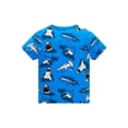 thumbnail image 5 of QEFJNO 2-8Y Kids Boys Cotton Pajamas Set 2PCS Short Sleeve Top and Shorts for Toddler Boys Shark Pjs Summer, 5 of 9