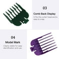 thumbnail image 4 of Labymos 8Pcs/Set Universal Limit Comb for Hair Trimmer Haircut Guide Attachment Barber Haircutter Replacement Accessory, 4 of 8