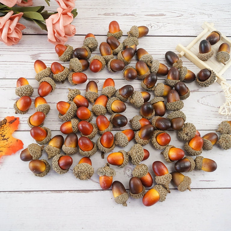 50Pcs Natural Mini Pine Cones Nut Fruit Dried Flowers Christmas Tree Party  Decor