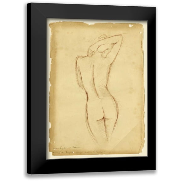 Harper, Ethan 11x14 Black Modern Framed Museum Art Print Titled - Antique Figure Study I