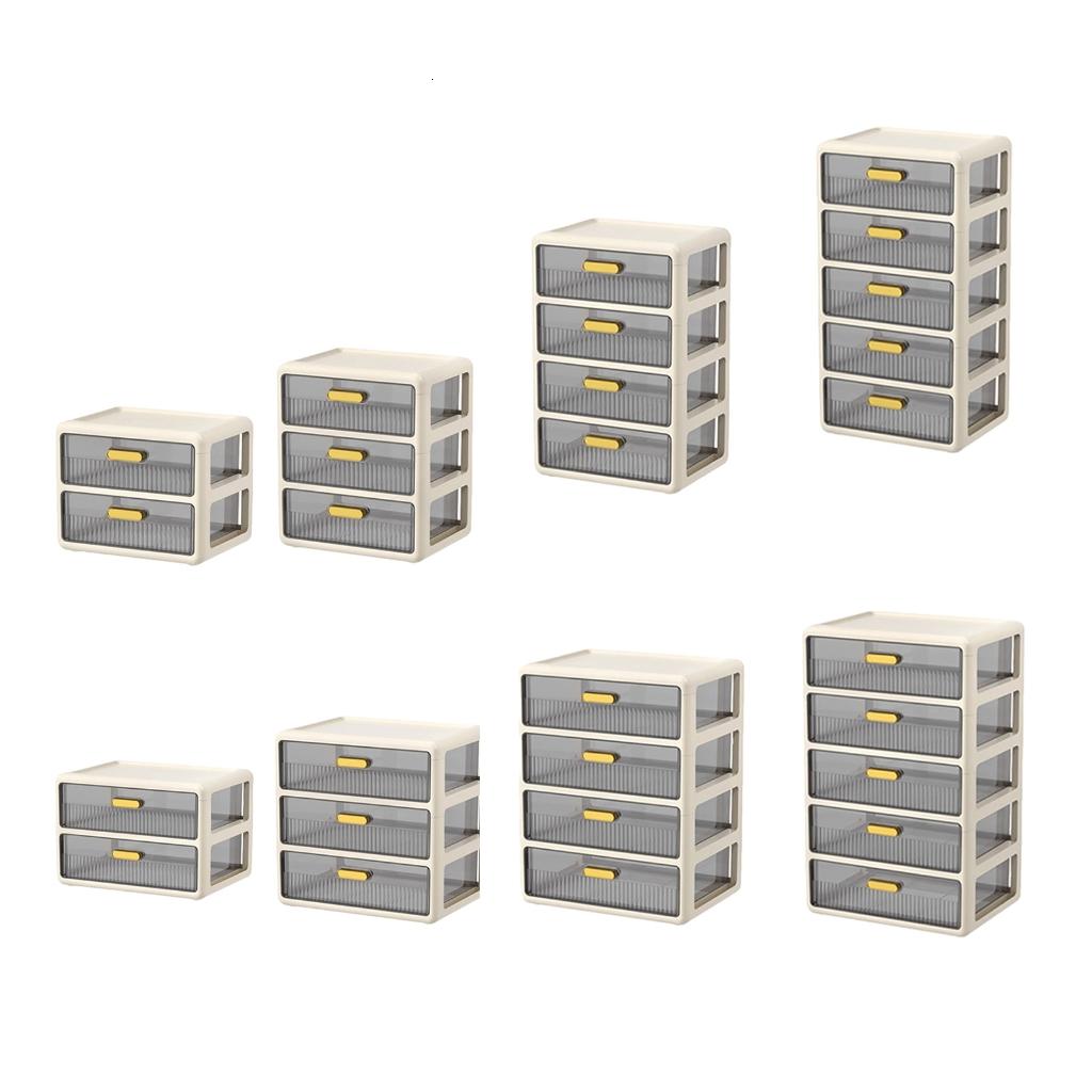 HONCLL Elegant Multitier Desk Drawer Storage Cabinet Home Accessory Office Supplies for Efficient Workspaces Organization