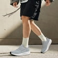 thumbnail image 7 of AMANSSE Men's Comfortable Walking Shoes Lightweight Breathable Tennis Athletic Gym Workout Cross Training Slip on Sneakers Light Grey Size 10, 7 of 7