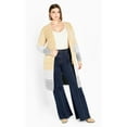 thumbnail image 2 of Avenue Women's Plus Size Elise Color Block Knitted Cardigan, 2 of 2
