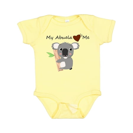 

Inktastic Koala (abuela Loves Me) Gift Baby Boy or Baby Girl Bodysuit