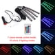 thumbnail image 2 of Tiras de luces LED RGB con control remoto para decoración interior de coche., 2 of 14