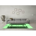 thumbnail image 3 of Ahgly Company Indoor Rectangle Abstract Emerald Green Modern Area Rugs, 5' x 8', 3 of 4