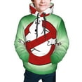 thumbnail image 4 of Ghostbusters Logo Youth Sweatshirt Hoodies Pullover 3D Print Novelty Hooded Hoody Clothes For Boys Girls Teen Clothing, 4 of 7
