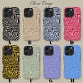 Leopard Print Tough Phone Case, Bold Animal Pattern Dual Layer Shock ...