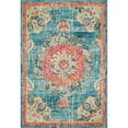 thumbnail image 1 of Unique Loom Penrose Center Medallion Rug5' 3 x 7' 7 Rectangle Turquoise/Beige, 1 of 1