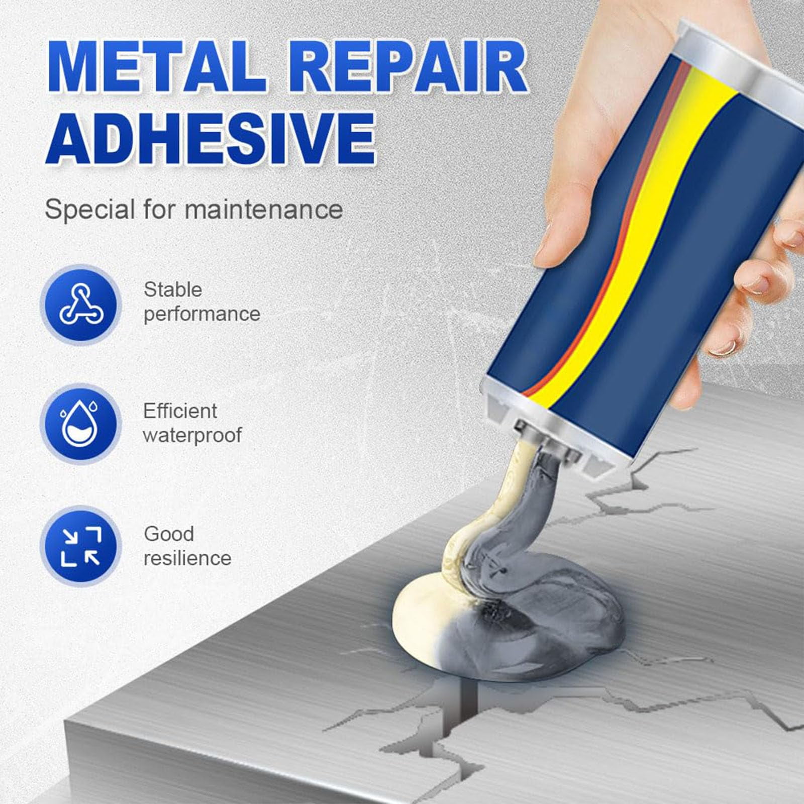 Metal Repair Glue, Strong Foundry Glue for Metal, Enhanced Casting Glues, Premium Liquid Welding Filler for Metals Defects and Repairs (2 Set)