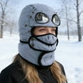 thumbnail image 4 of Winter Trapper Hat for Men Women Windproof & Waterproof Hat with Mask Goggles (A 58.00), 4 of 5