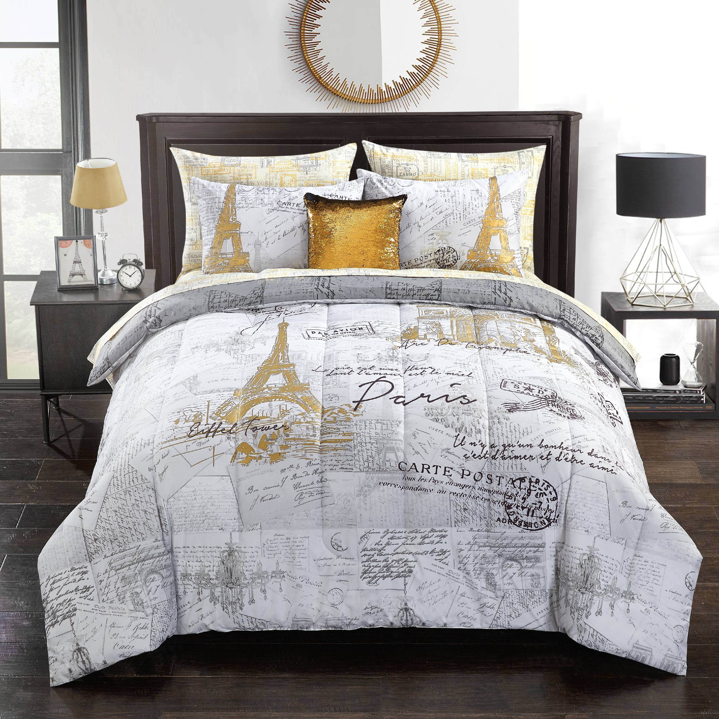 Mainstays Voyager En Paris Bed In A Bag Twin Walmart Com