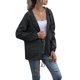 thumbnail image 2 of Sonducket Chubasquero ligero para mujer, impermeable, con capucha, cortavientos para exteriores, plegable, para senderismo, Camping, trajes para mujer Prendas para la parte del cuerpo Negro METRO, 2 of 6