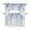 Lake Blue, variant on Eucalyptus Green Kitchen Curtains Swag Valance for Windows/Bathroom/Cafe, Gradient Leaves Retro Watercolor Plant Rod Pocket Drape Panel Swag Curtain Valance for Bedroom/Living Room 55''x36''