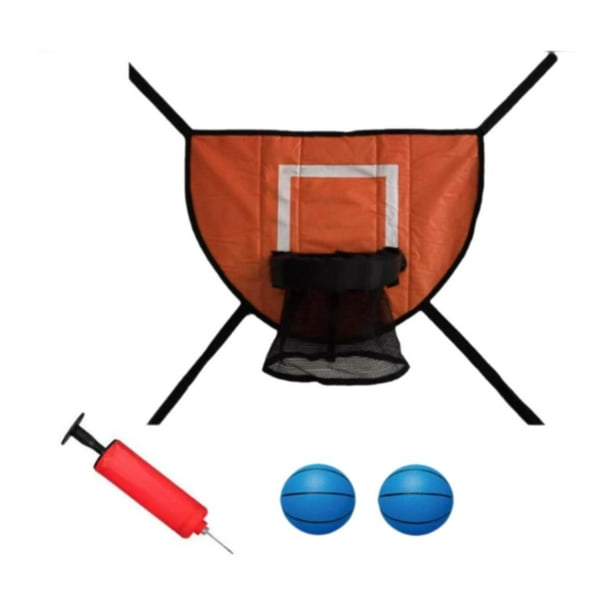 Mini trampolín, aro de baloncesto, accesorios para trampolín, portería de juego, juguete deportivo, naranja