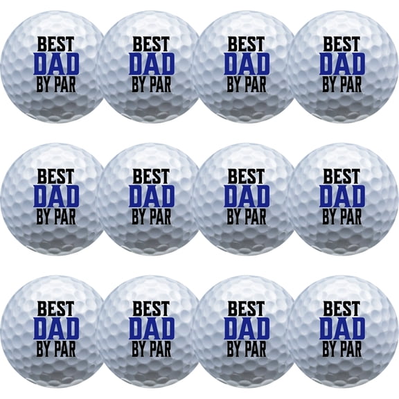 Best Dad by Par #2 Golf Balls – 12 Pack by GBM Golf