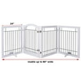 PAWLAND 96inch Extra Wide 30inches Tall Dog gate with Door Walk