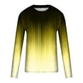 thumbnail image 5 of Mens Long Sleeve T-Shirts Big and Tall S-5X Plus Size Crewneck Long Sleeve Pullover T Shirts Casual Gradient Printed Basic Comfort Tees Tops, 5 of 5