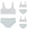 Gray 3pcs, variant on LYMAYTER Girls Seamless Sports Bra and Panty Set Teen Girls Beginner Training Underwear