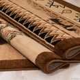 thumbnail image 3 of Brown Bear Wildlife Animal Print Forest Outdoor Area Rug (3' 9" x 5' 1"), 3 of 7