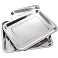 thumbnail image 1 of Bandeja Narkysus de acero inoxidable para laboratorio dental, 35 cm x 26 cm, paquete de 3, 1 of 7