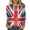 Red, variant on WREESH Womens Graphic Tees Great Britain Uk Flag T-Shirts 3/4 Sleeve Blouses for Vintage Print Shirt Casual Round Neck Pullover Blouse Tunic Tops Red