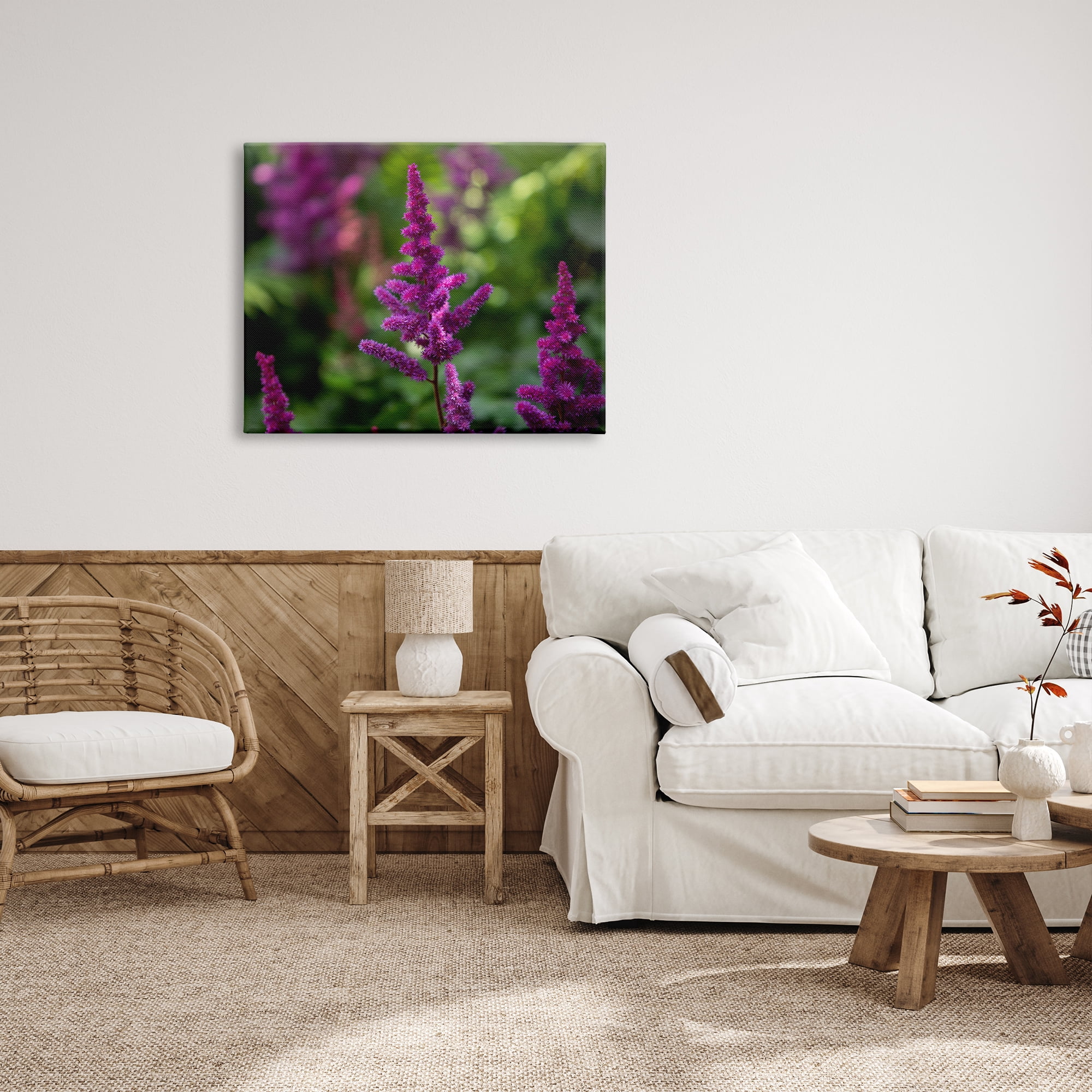 Stupell Industries Purple Flower in Nature Botanical & Floral Photography Gallery Wrapped Canvas Print Wall Art, 40 x 30