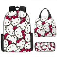 thumbnail image 4 of Mochila escolar de Hello Kitty para niños, bolsa de almuerzo de gato lindo, bolsa de almuerzo aislante, mochila de dibujos animados, estuche de lápices, juego de tres piezas, 4 of 4