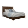 thumbnail image 4 of Alpine Furniture Flynn Mid Century Wood Full Size Panel Bed in Walnut (Brown), 4 of 6