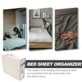thumbnail image 5 of FENGGUIQU Beige Rectangular Bed Sheets Storage Bin Organizer for Homeowners, Simple Design, and Spacious, 1 Piece, 5 of 6