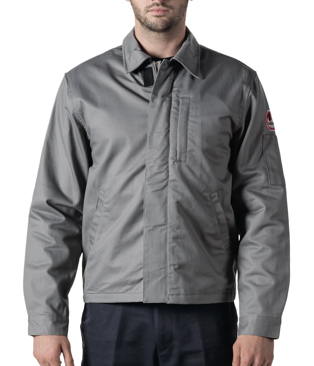 Men's Lightweight Flame Resistant Utility Jacket Grey 3L x 0L